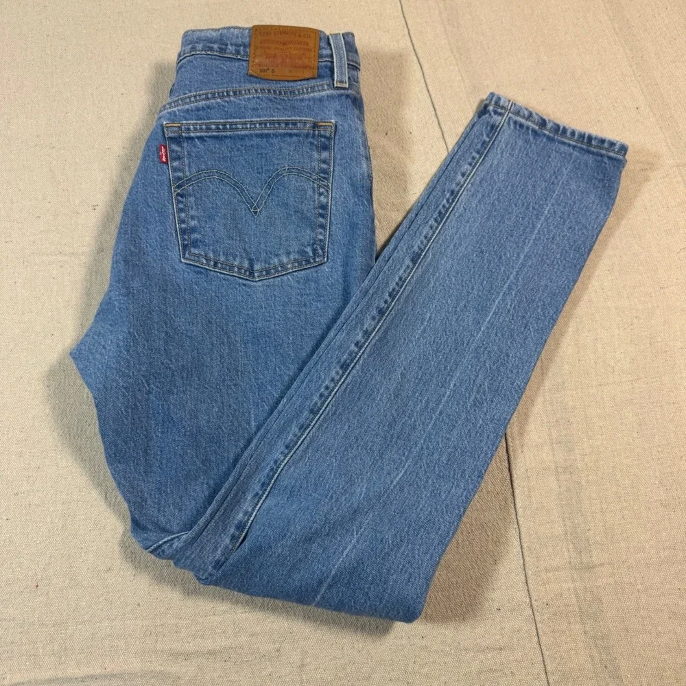 Levi's Premium 501 S Skinny Jeans‎ Men W30 L32 Blue Button Fly Denim